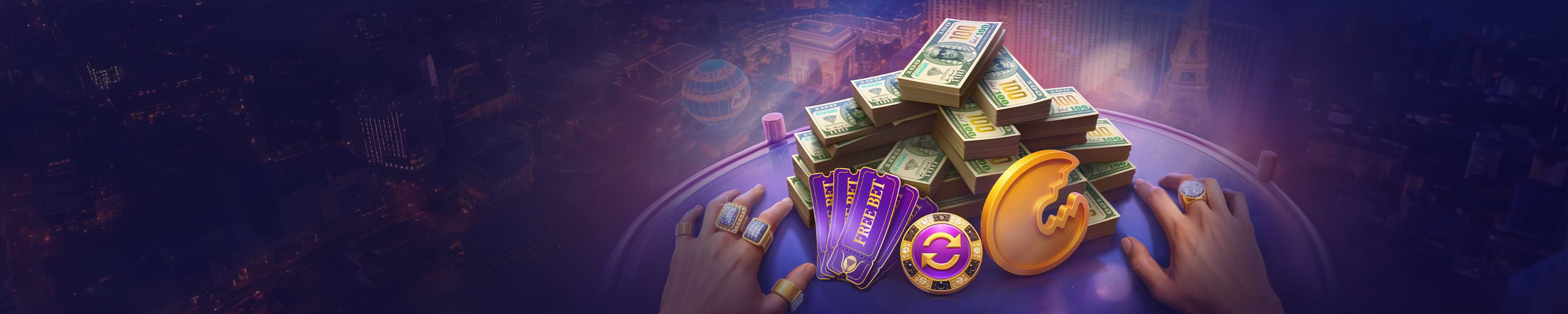 Realz Casino coin rewards and free bet promotion